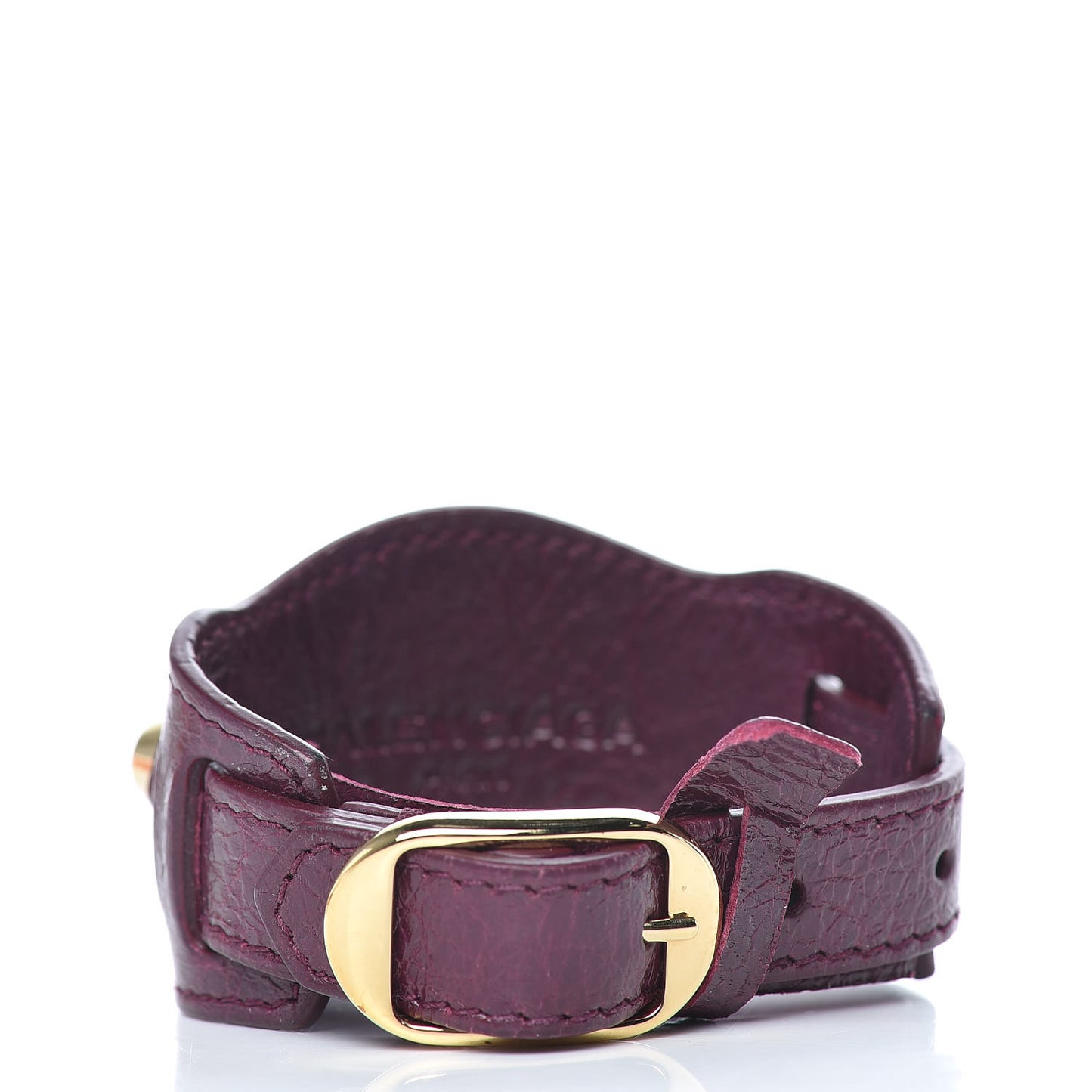 Agneau Arena Classic Hardware Bracelet S Violet Prune