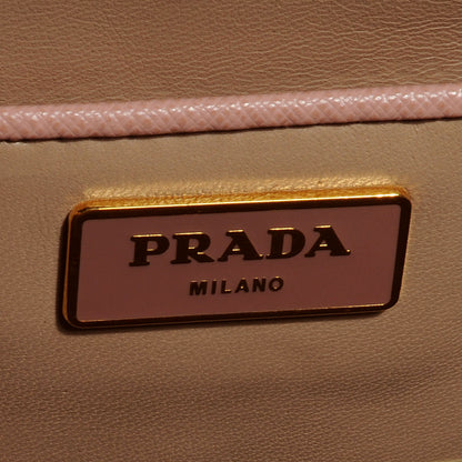 Prada Saffiano Crystal Pyramid Bag Cerniera Orchidea Granato 7 of 8