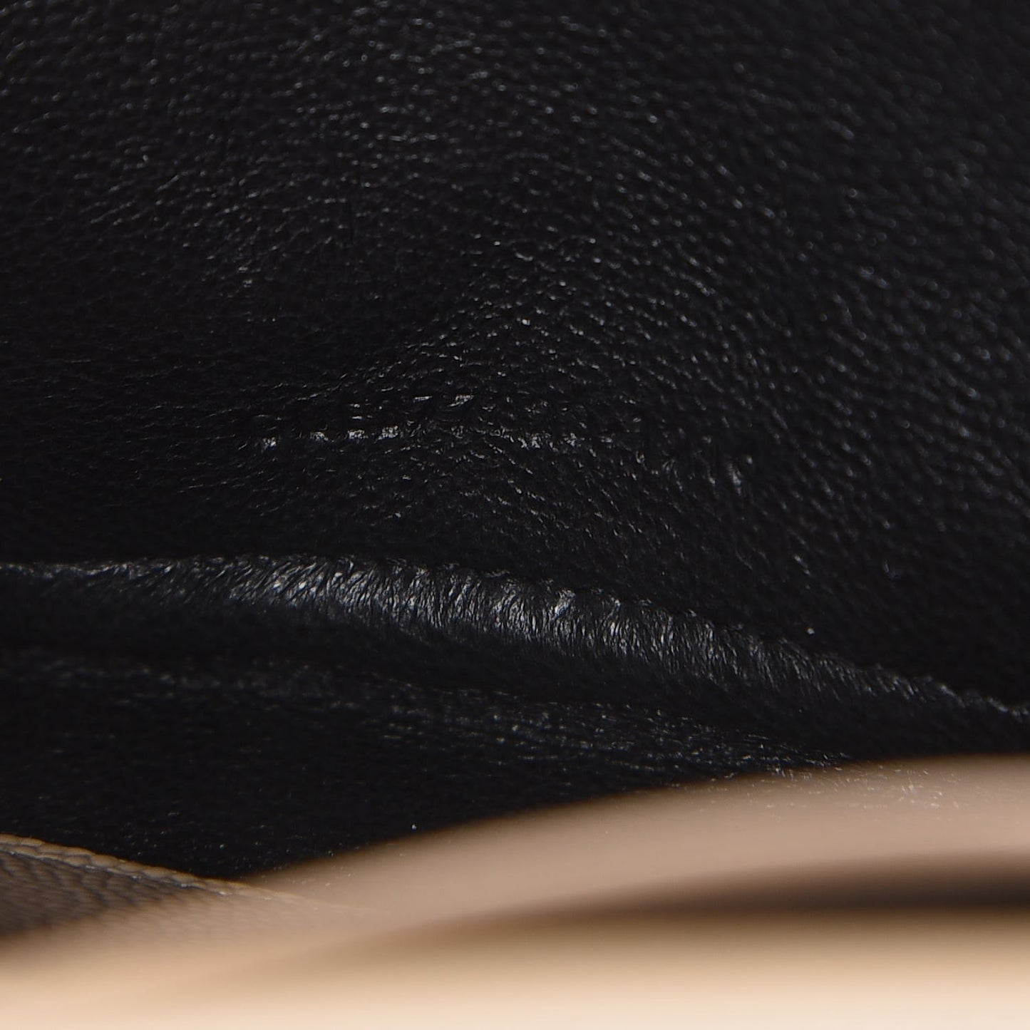 Grain De Poudre Matelasse Chevron Monogram Chain Wallet Nude Powder