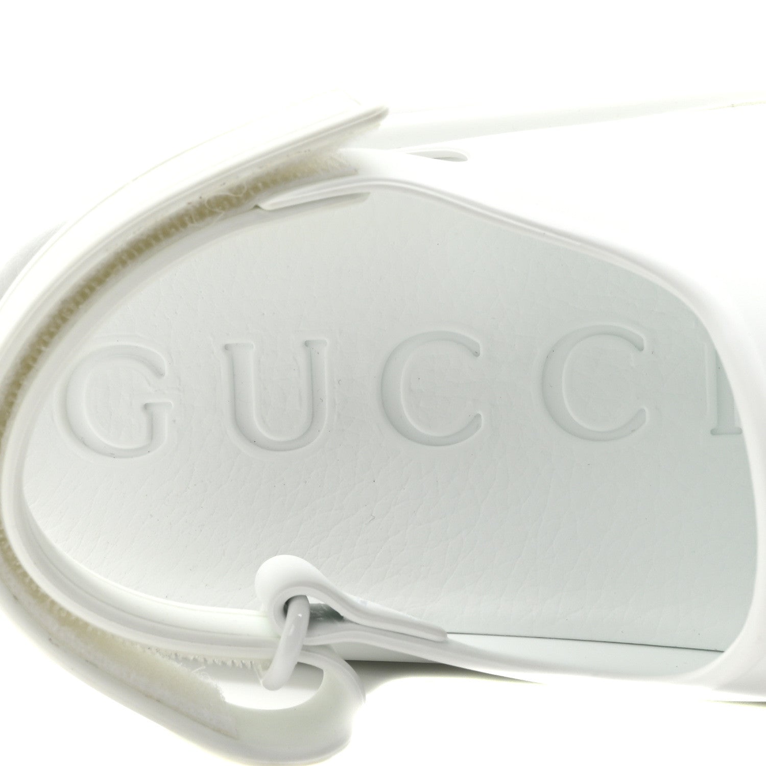 Gucci Soft Rubber Horsebit Touch Womens Strapped Sandals 36 Great White 8 of 10