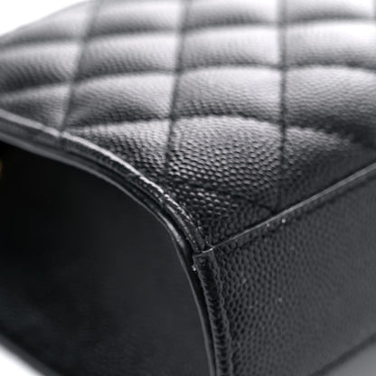 Saint Laurent Grain De Poudre Textured Mixed Matelasse Triquilt Small Monogram Satchel Black 12 of 14