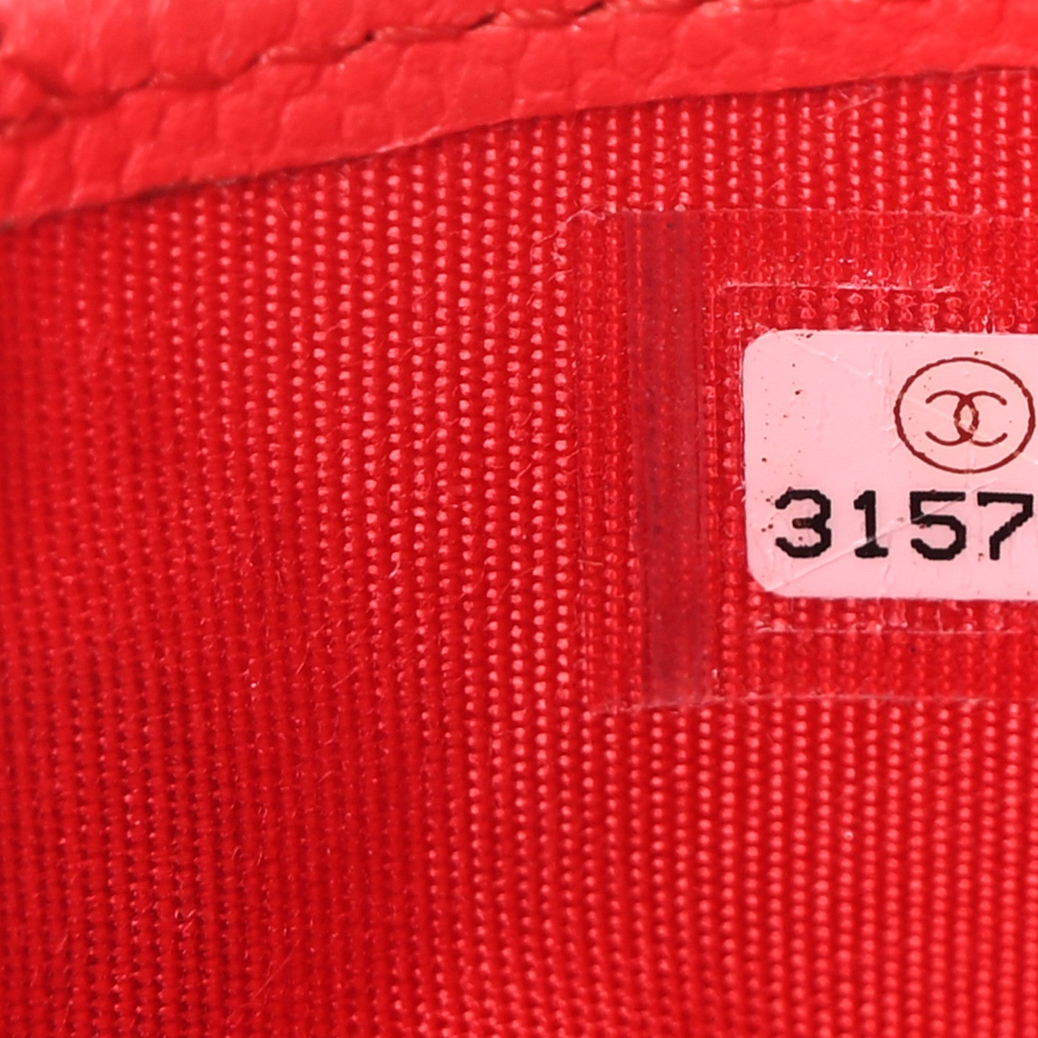 Chanel Caviar Quilted Card Holder Red 8 of 9