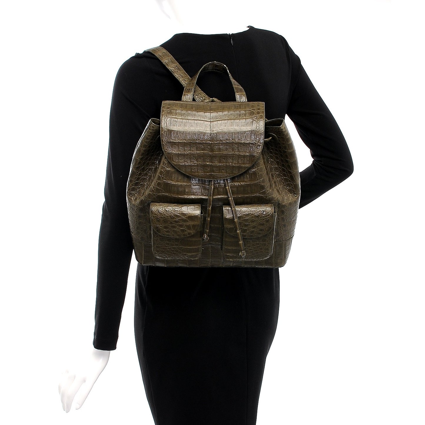 Crocodile Backpack Green