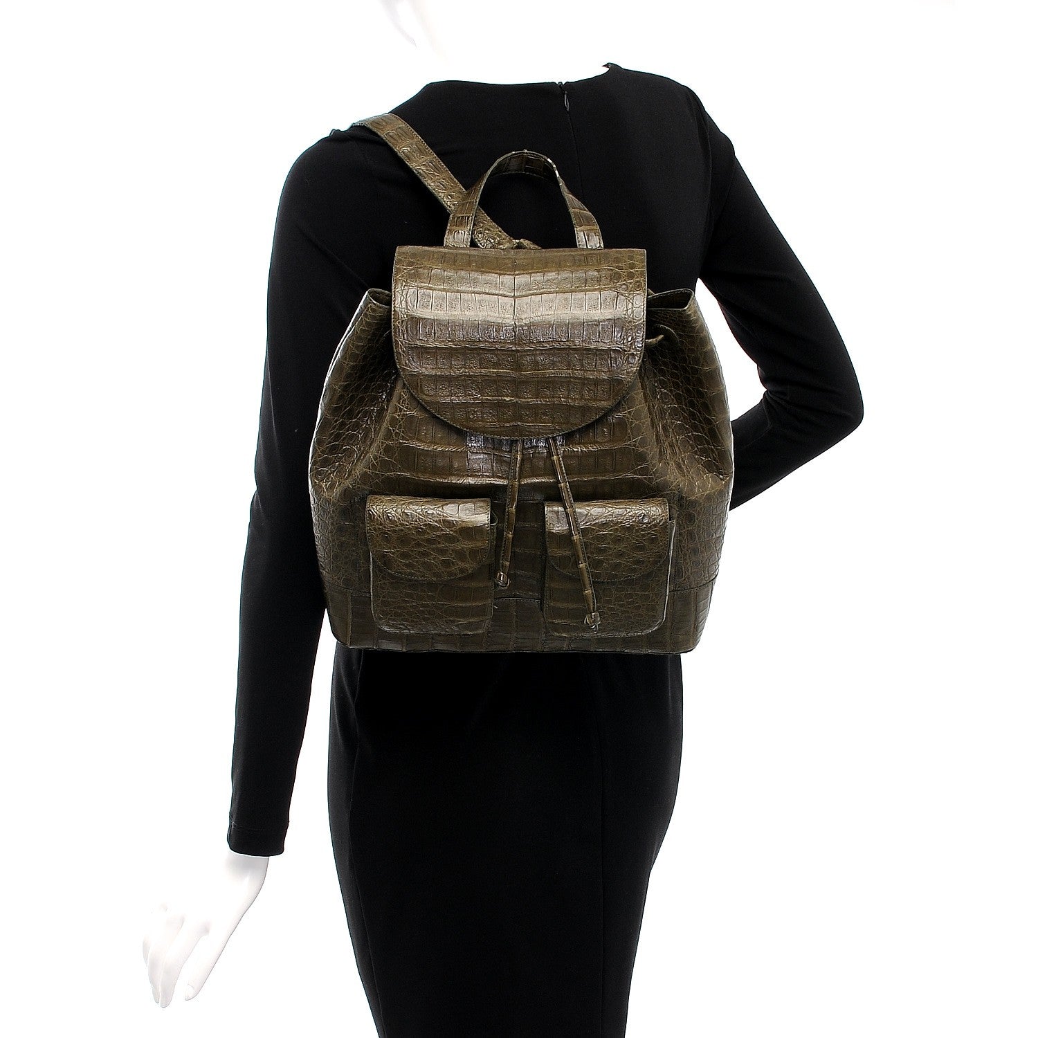 Nancy Gonzalez Crocodile Backpack Green 2 of 11