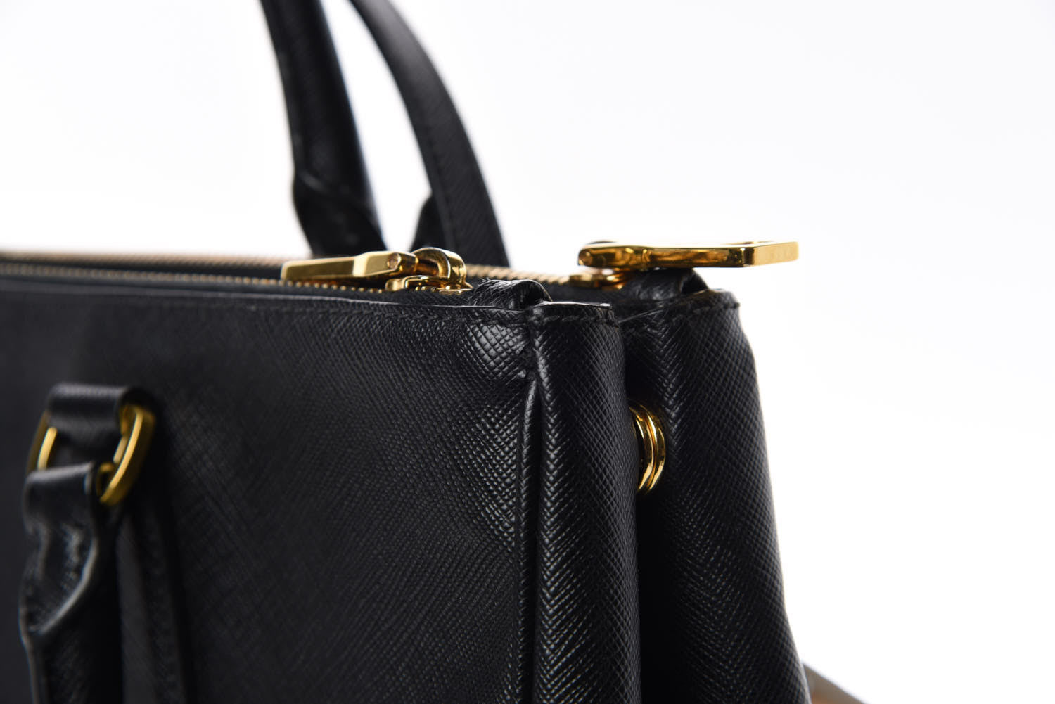 Prada Saffiano Medium Galleria Double Zip Tote Black 15 of 15