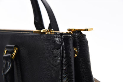 Prada Saffiano Medium Galleria Double Zip Tote Black 15 of 15
