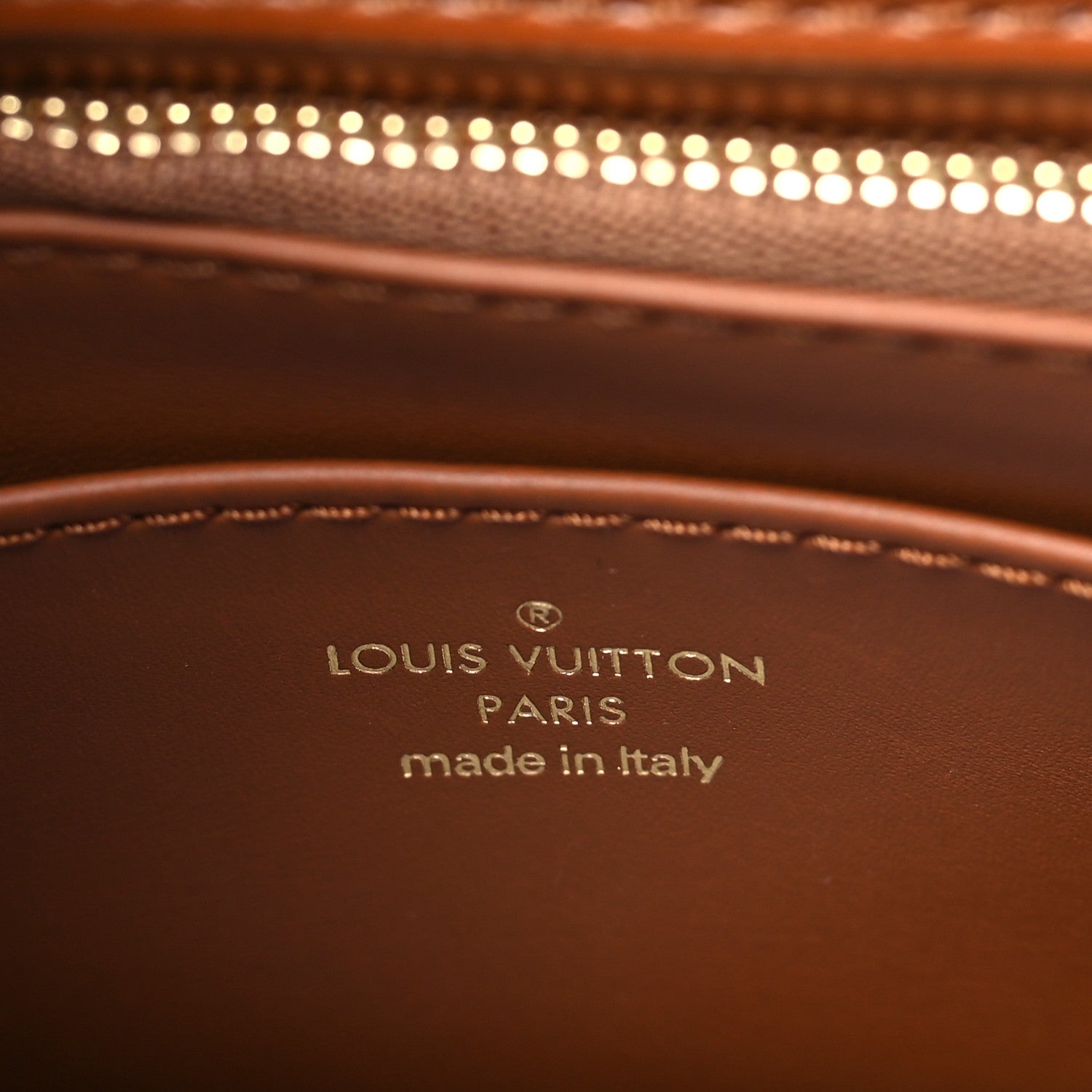 Louis Vuitton Lambskin Malletage Top Handle GO-14 MM Tan 6 of 8