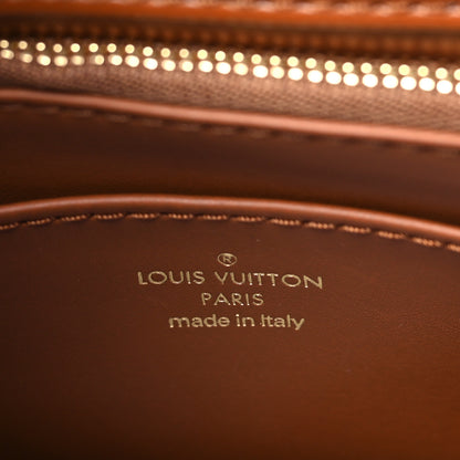 Louis Vuitton Lambskin Malletage Top Handle GO-14 MM Tan 6 of 8