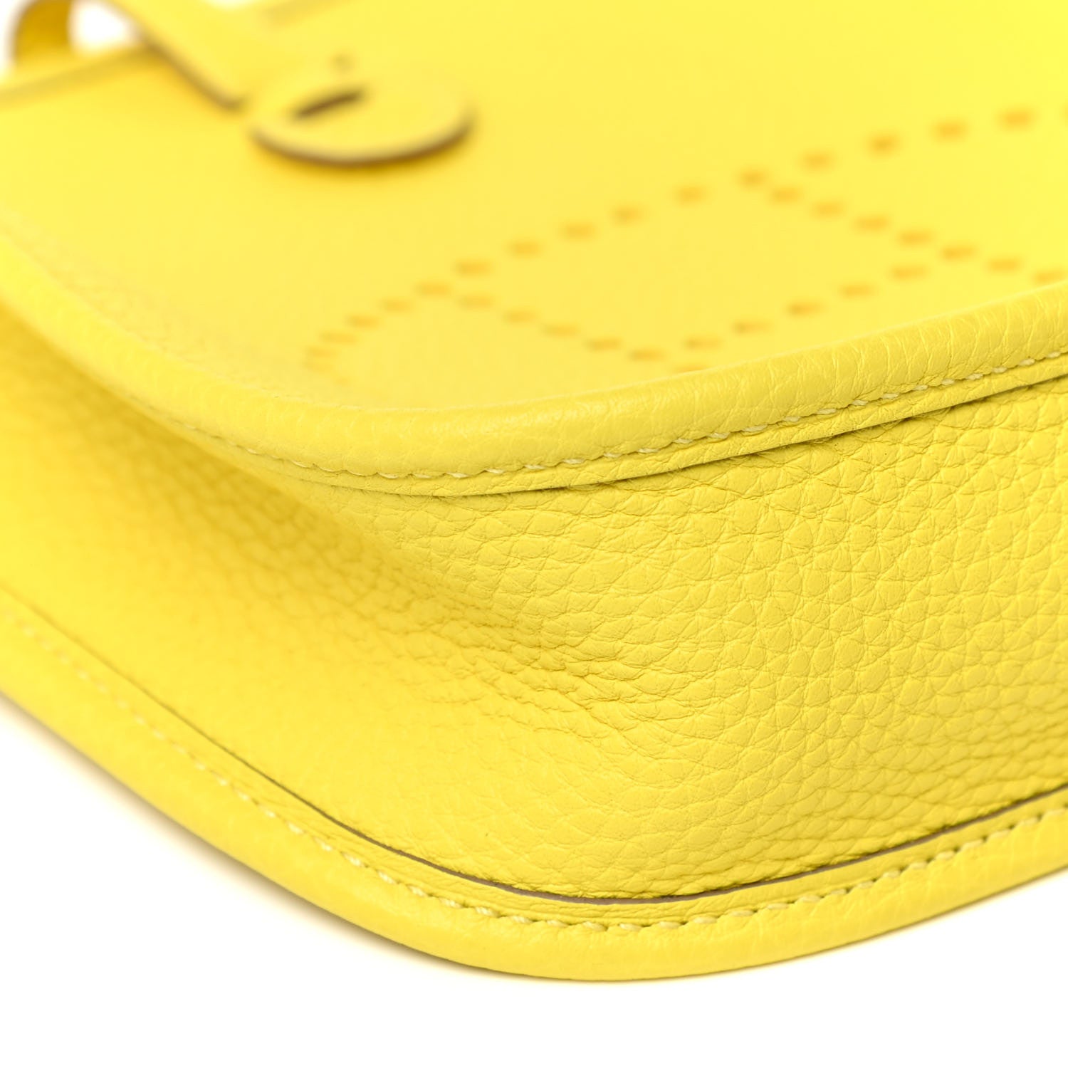Hermes Taurillon Clemence Evelyne TPM Lime 7 of 10