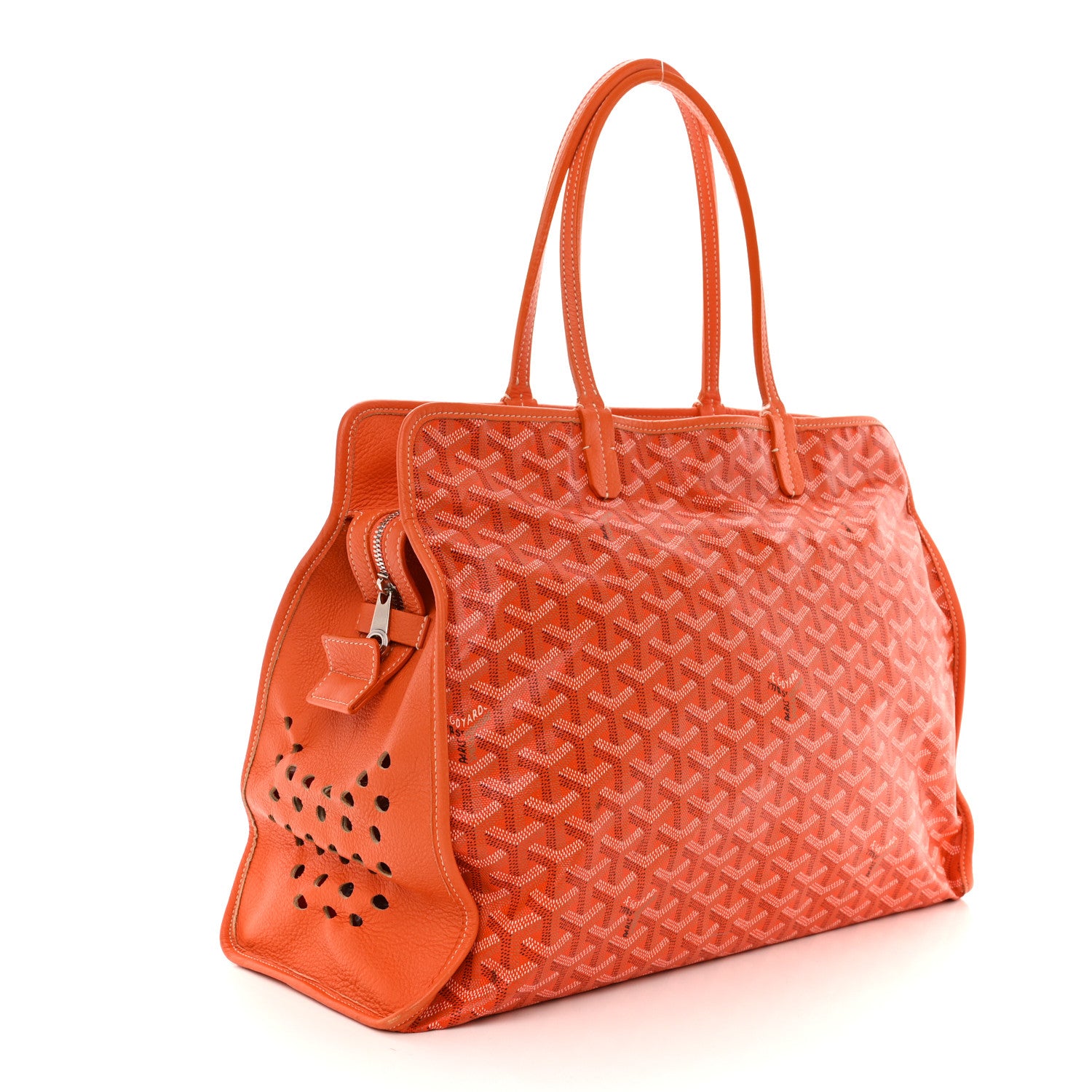 Goyard Goyardine Sac Hardy Pet Carrier PM Orange 4 of 14