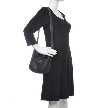Chanel Calfskin Quilted Jungle Stroll Hobo Bag Black 2 of 11