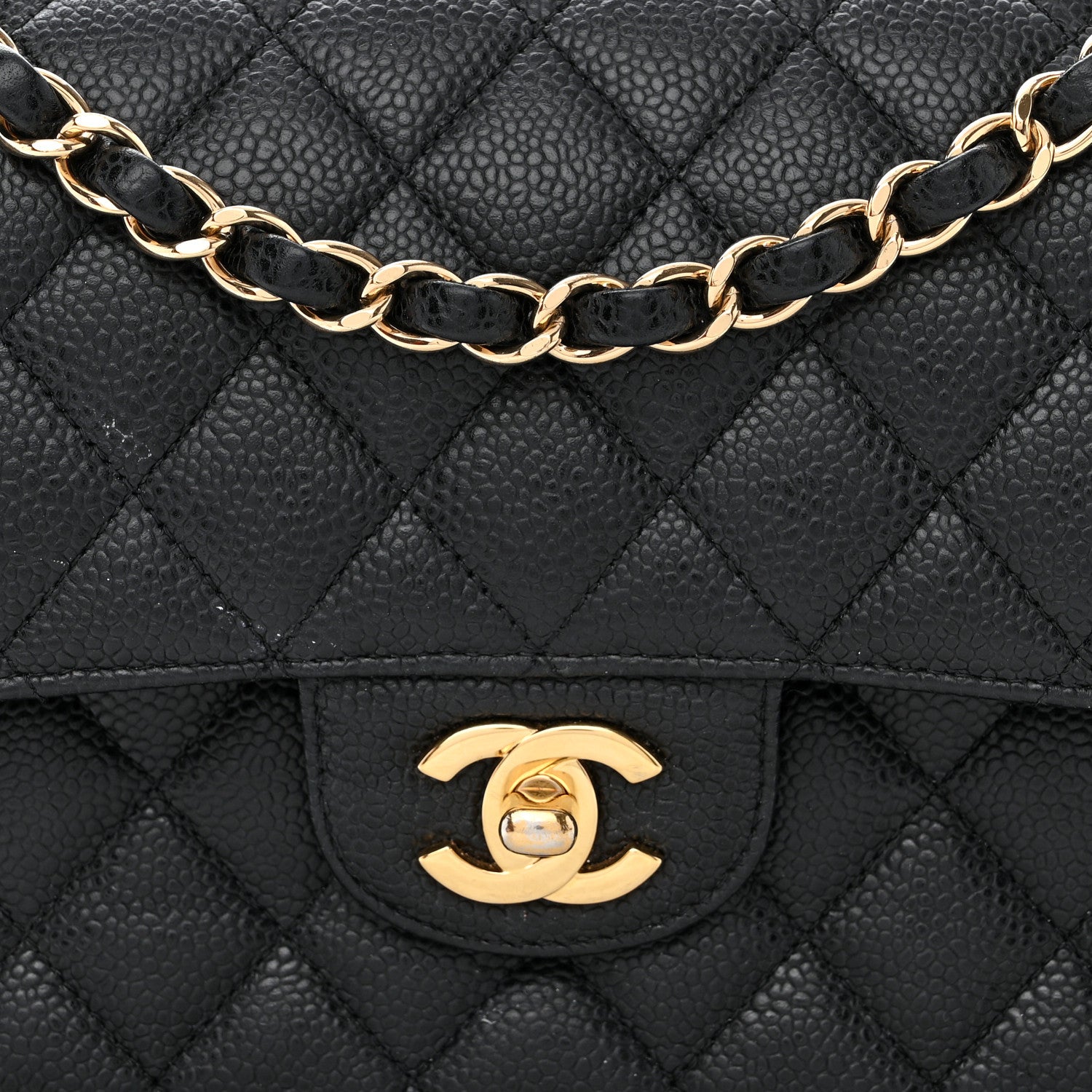 Chanel Caviar Quilted Small Double Flap Black 10 of 12