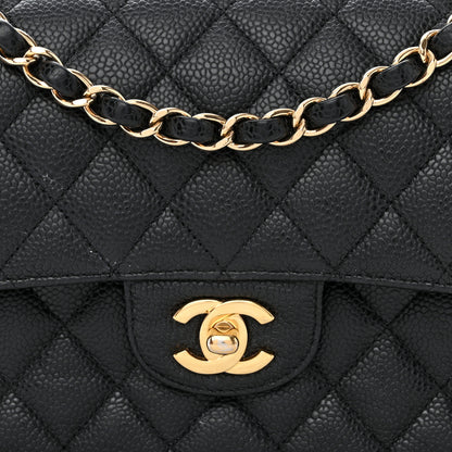 Chanel Caviar Quilted Small Double Flap Black 10 of 12