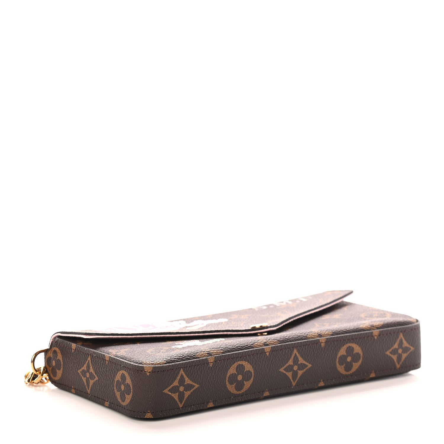 Louis Vuitton Monogram My LV World Tour Pochette Felicie Chain Wallet Rose Ballerine 5 of 10