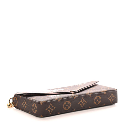 Louis Vuitton Monogram My LV World Tour Pochette Felicie Chain Wallet Rose Ballerine 5 of 10