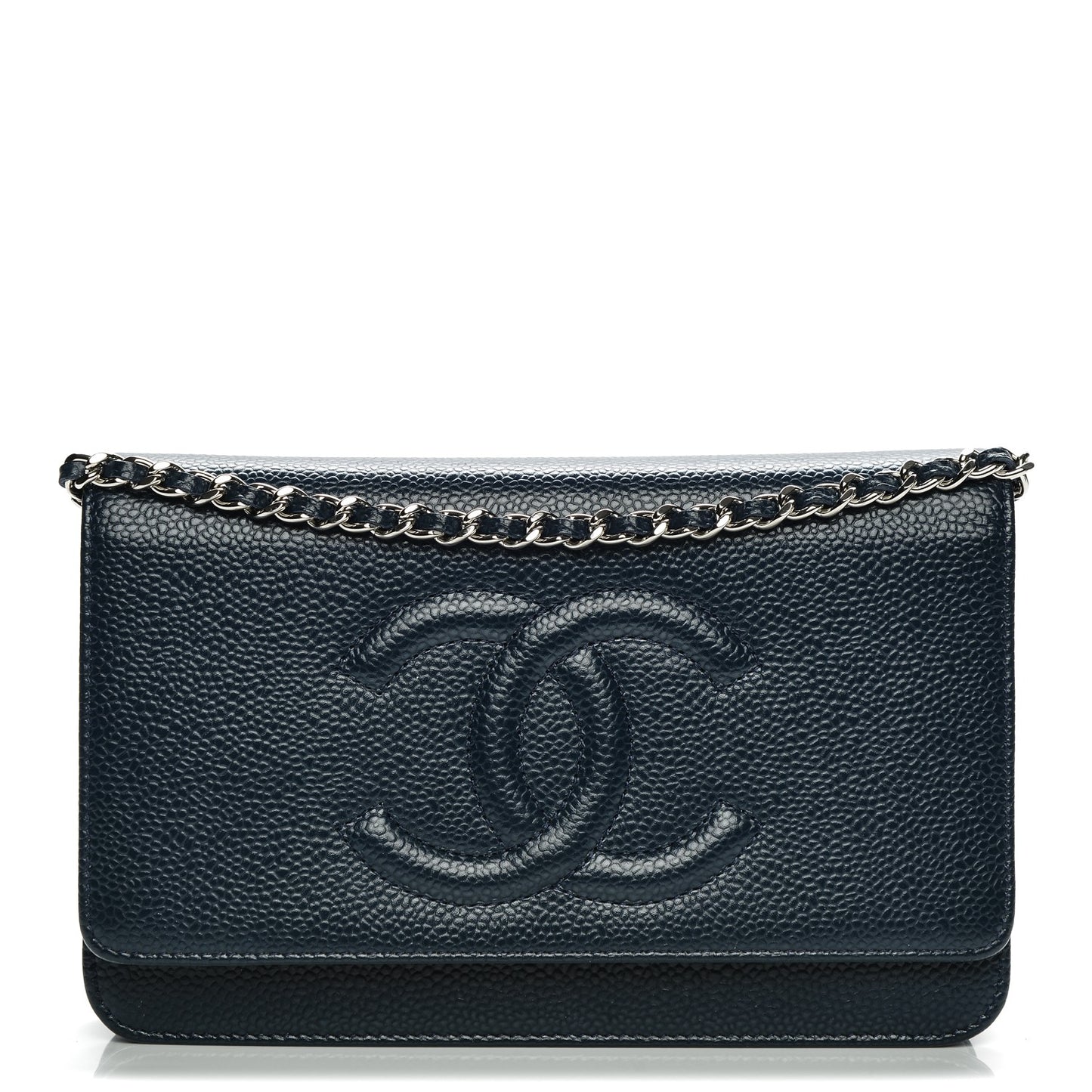Caviar Timeless CC Wallet On Chain WOC Navy Blue