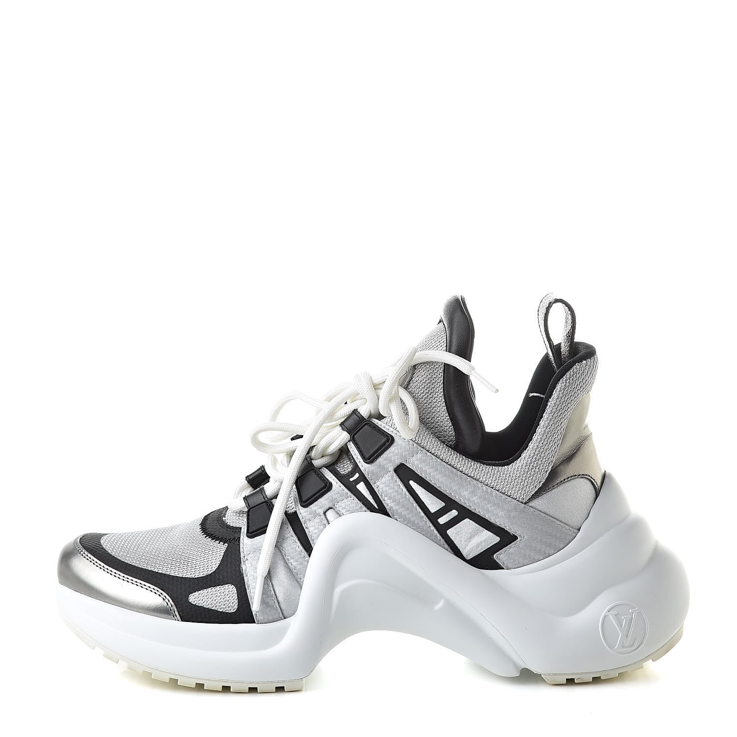 Louis Vuitton Calfskin Technical Nylon LV Archlight Sneaker 37 White 1 of 13