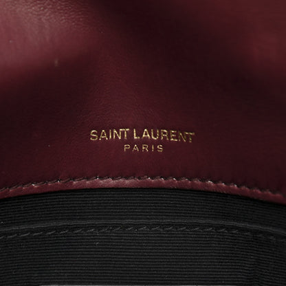 Saint Laurent Lambskin Monogram Jamie Belt Bag Red 9 of 10