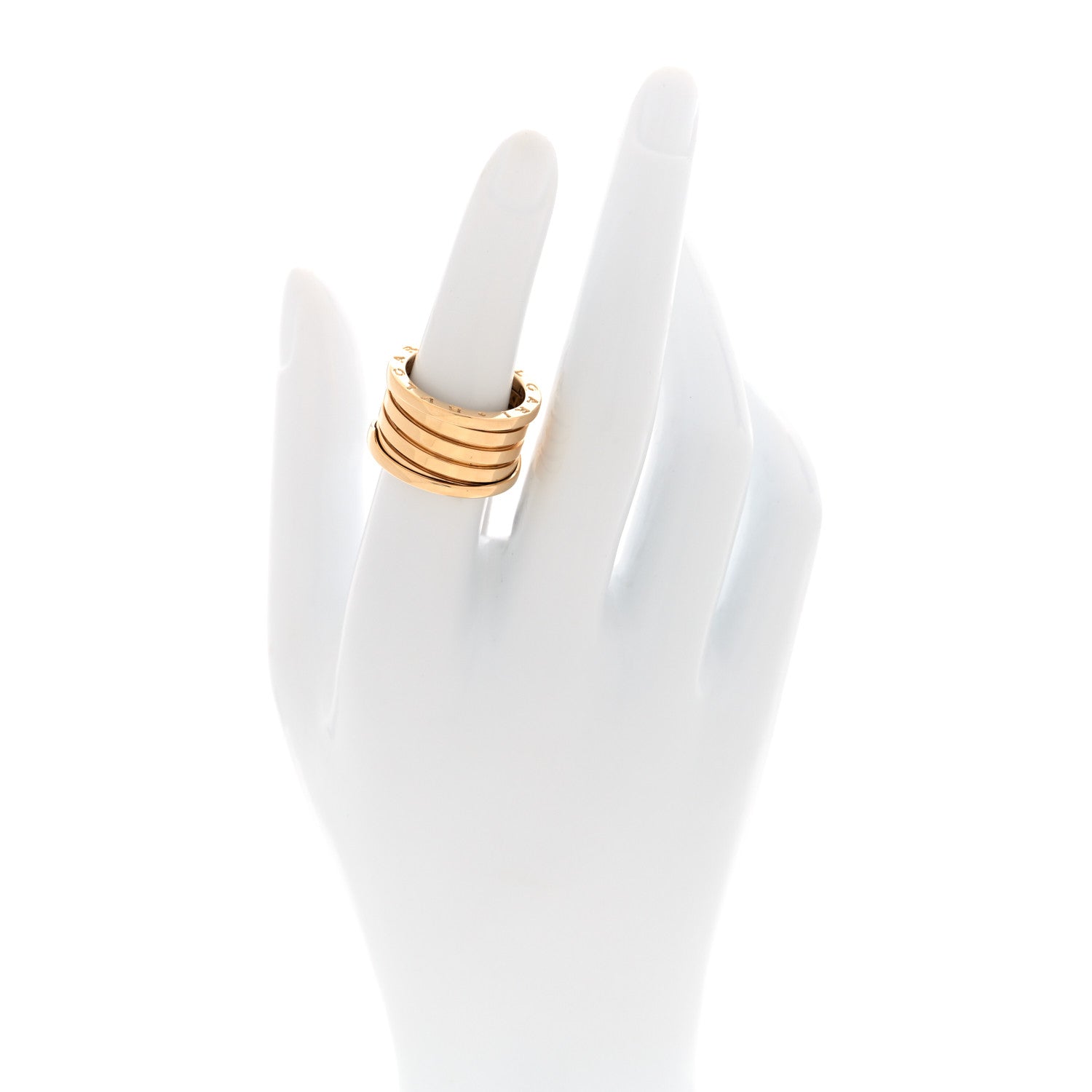 Bulgari Yellow Gold B.Zero1 Five-Band Anniversary Ring 54 7 2 of 7