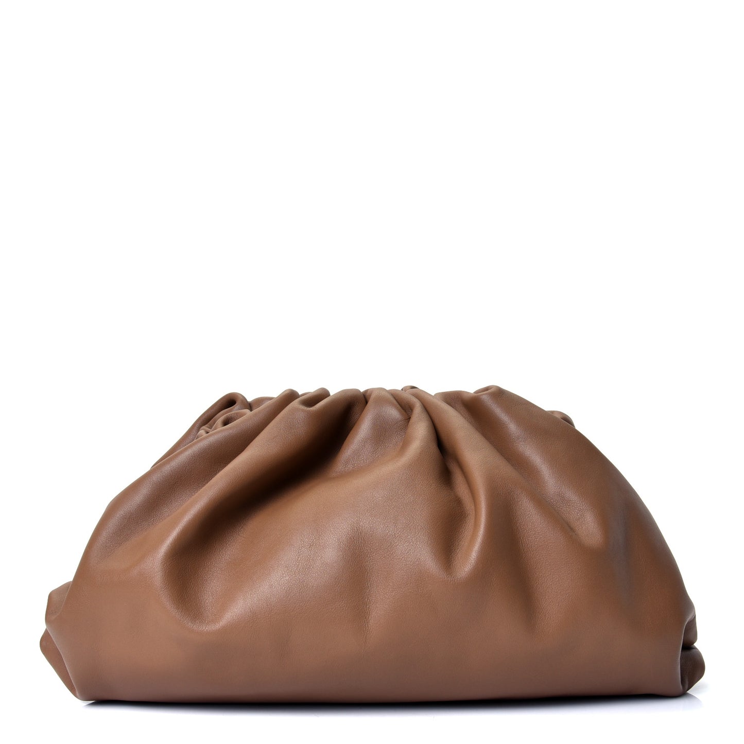 Smooth Butter Calf The Pouch Oversized Clutch Cammello