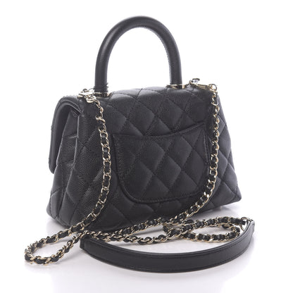 Chanel Caviar Quilted Extra Mini Coco Handle Flap Black 3 of 11