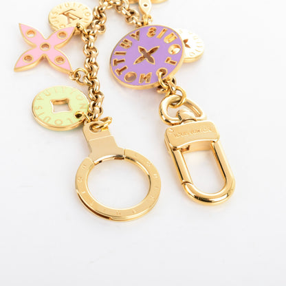 Louis Vuitton Enamel Looping Key Chain Bag Charm Multicolor 3 of 5