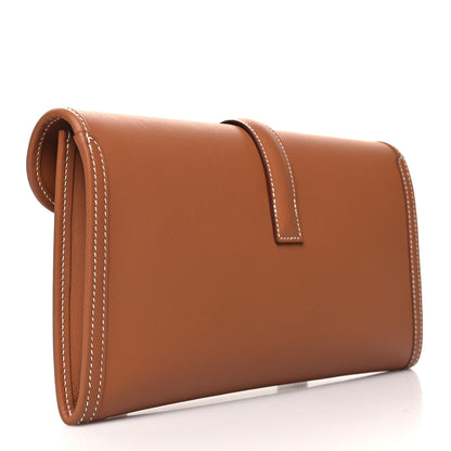 Hermes Swift Jige Elan 29 Clutch Gold 3 of 8