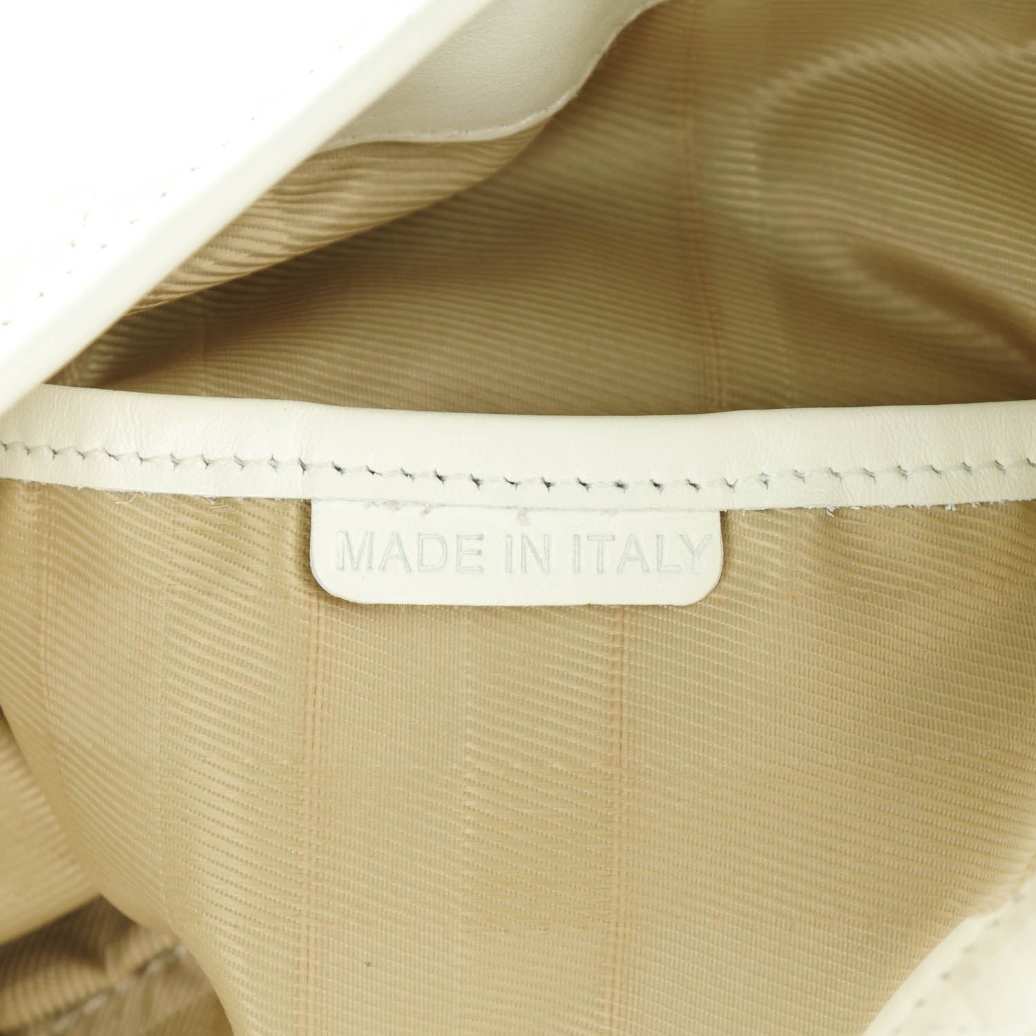 Burberry Calfskin Quilted Brook Hobo White 7 of 8