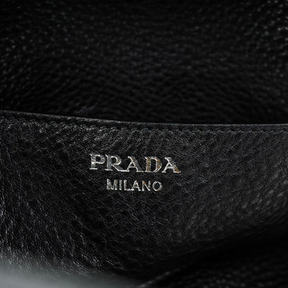 Prada Vitello Daino Medium Pocket Hobo Bag Nero Black 6 of 9