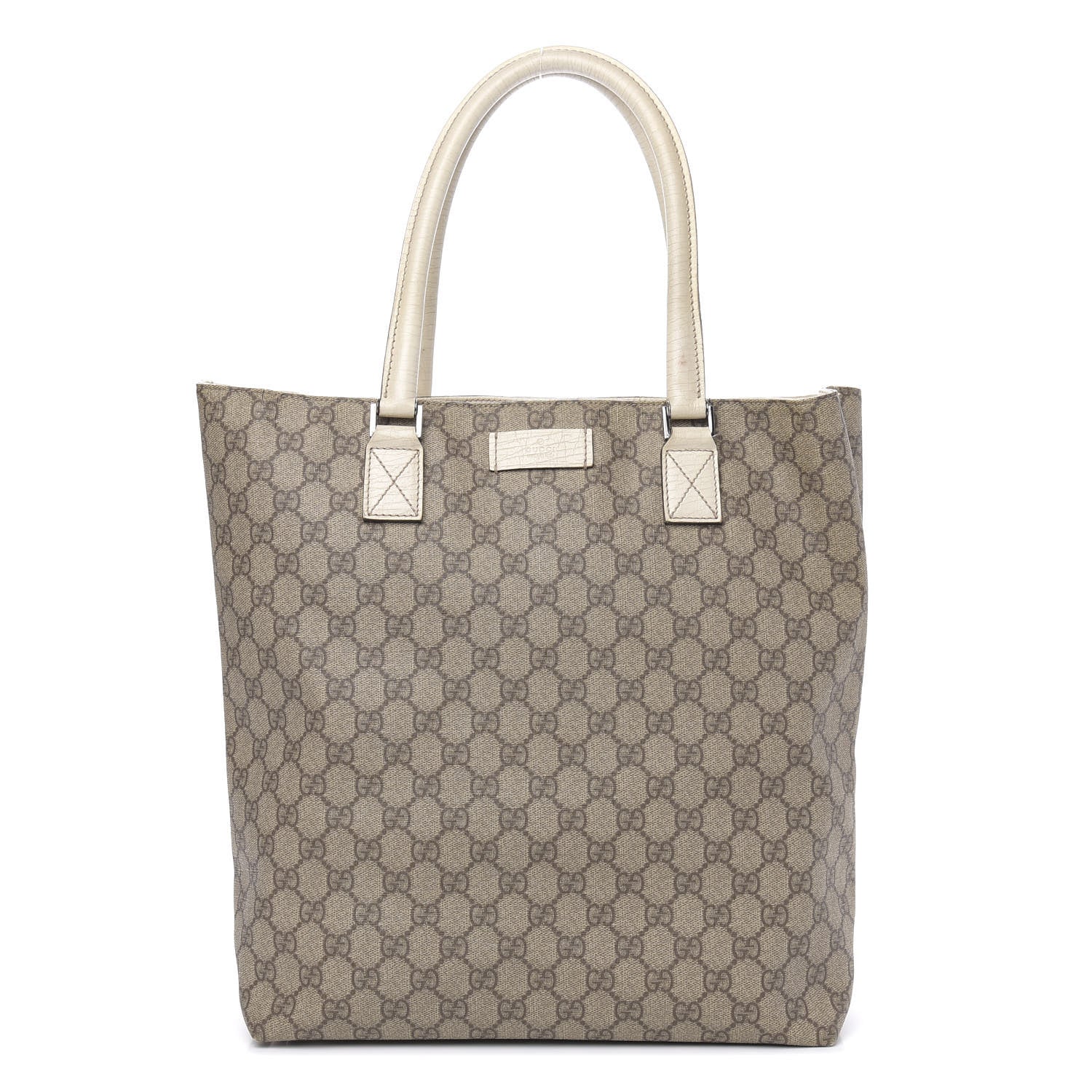 Gucci GG Plus Monogram Small Vertical Tote Off White 1 of 16