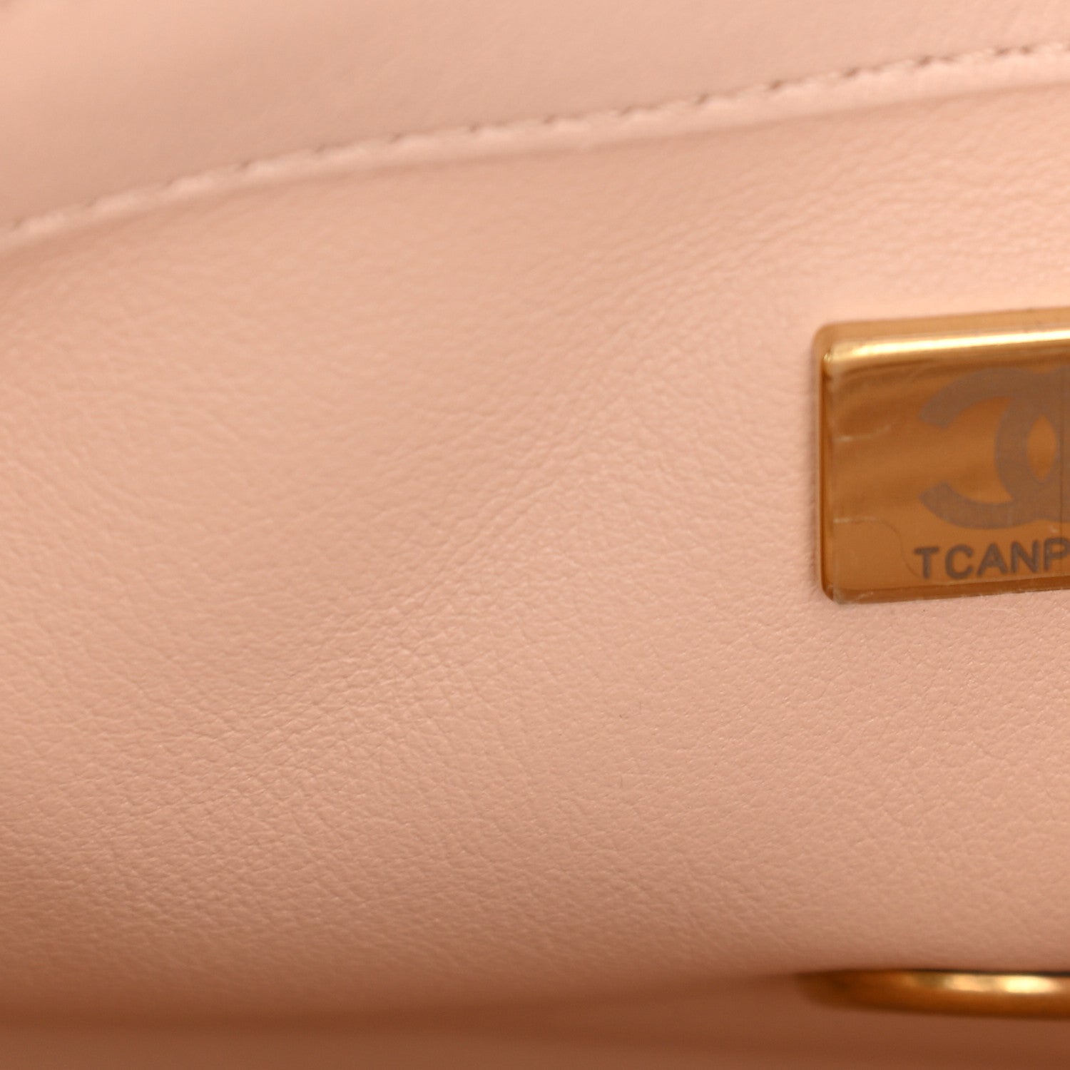 Chanel Lambskin Quilted Mini Rectangular Pearl Crush Flap Light Beige 7 of 10