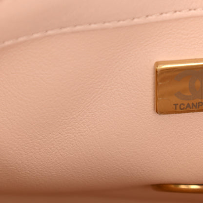 Chanel Lambskin Quilted Mini Rectangular Pearl Crush Flap Light Beige 7 of 10