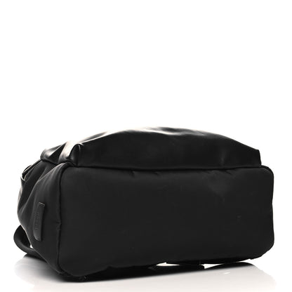 Fendi Nylon Vitello Liberty Vitello Dolce Monster Eyes Rounded Backpack Black Sunflower 4 of 11
