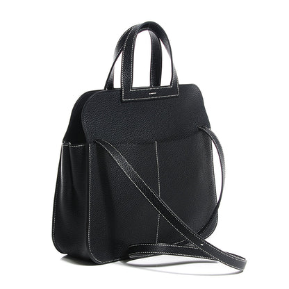 Hermes Taurillon Clemence Halzan 31 Black 3 of 13