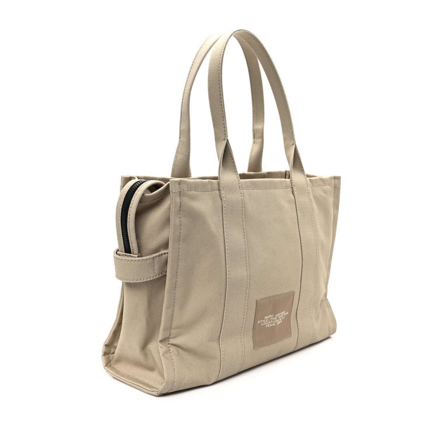 Cotton Canvas Large The Tote Bag Beige