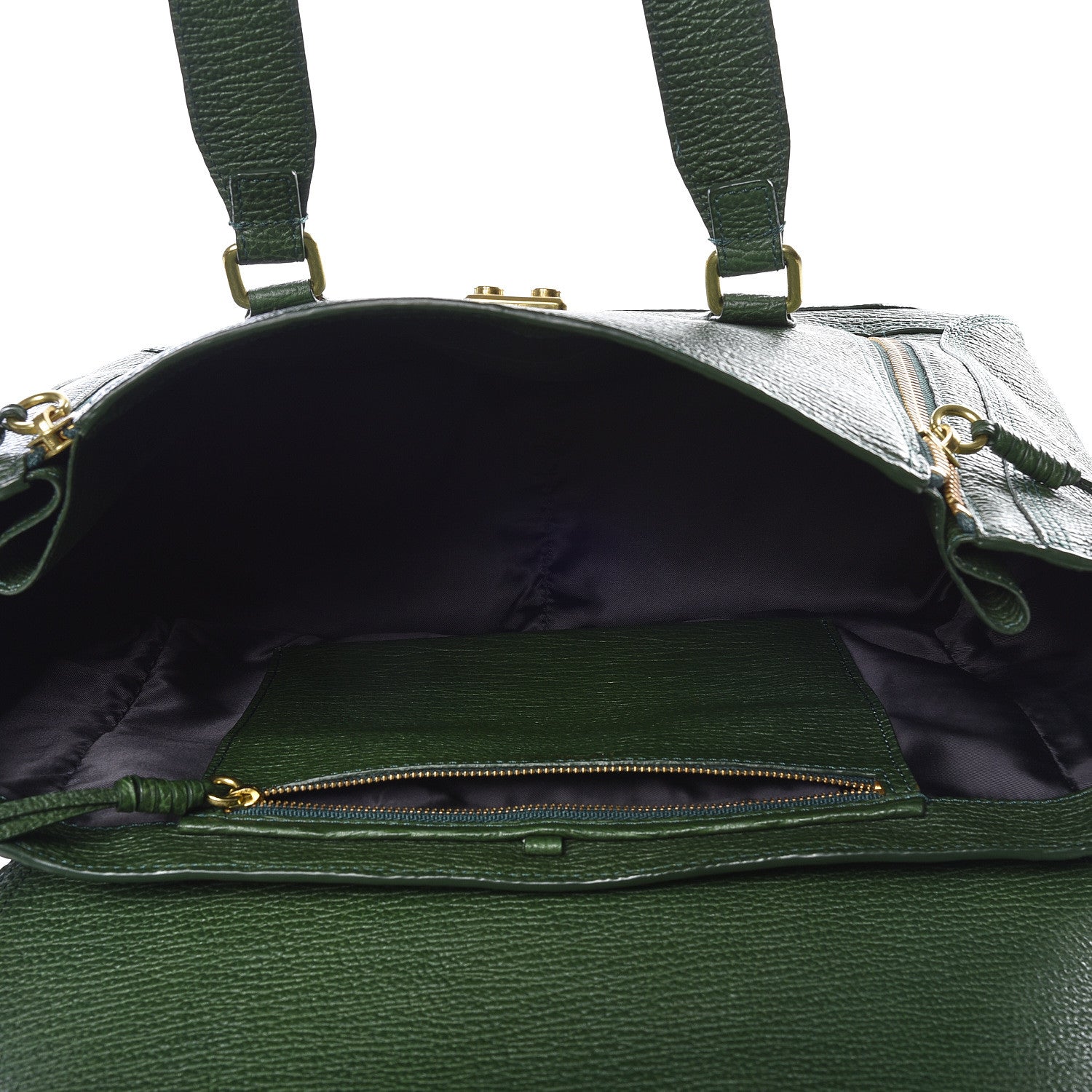 3.1 Phillip Lim 3.1 Textured Calfskin Large Pashli Satchel Jade 4 of 9