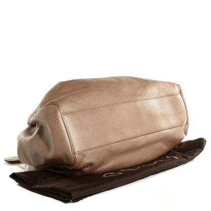 Gucci Metallic Calfskin Large Sukey Tote Antique Rose 4 of 7
