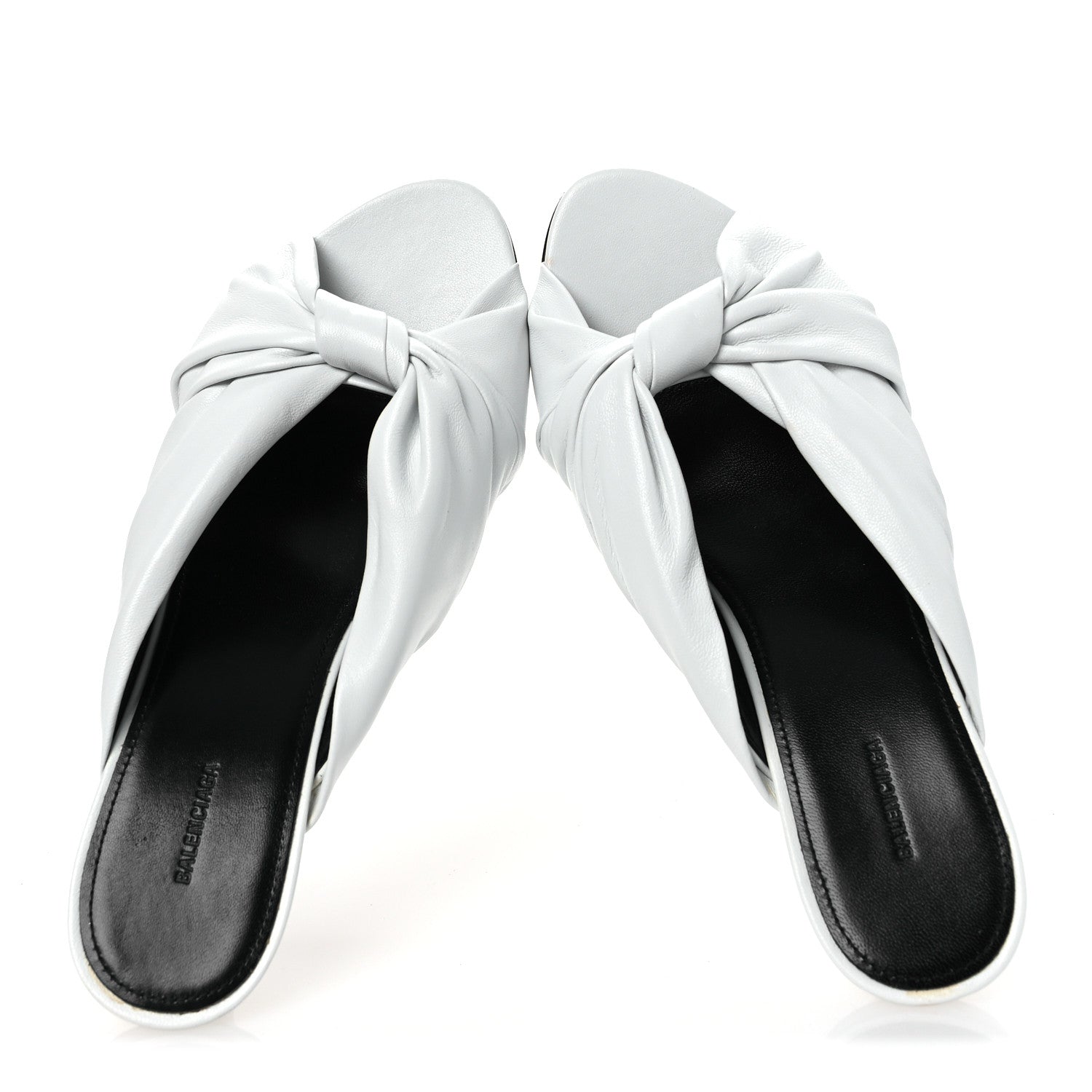 Balenciaga Smooth Nappa Drapy 80mm Sandals 38 White 2 of 13