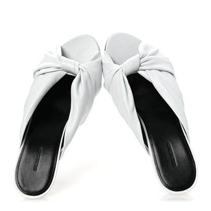Balenciaga Smooth Nappa Drapy 80mm Sandals 38 White 2 of 13