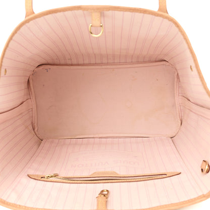 Louis Vuitton Damier Azur Neo Neverfull MM Rose Ballerine 5 of 12