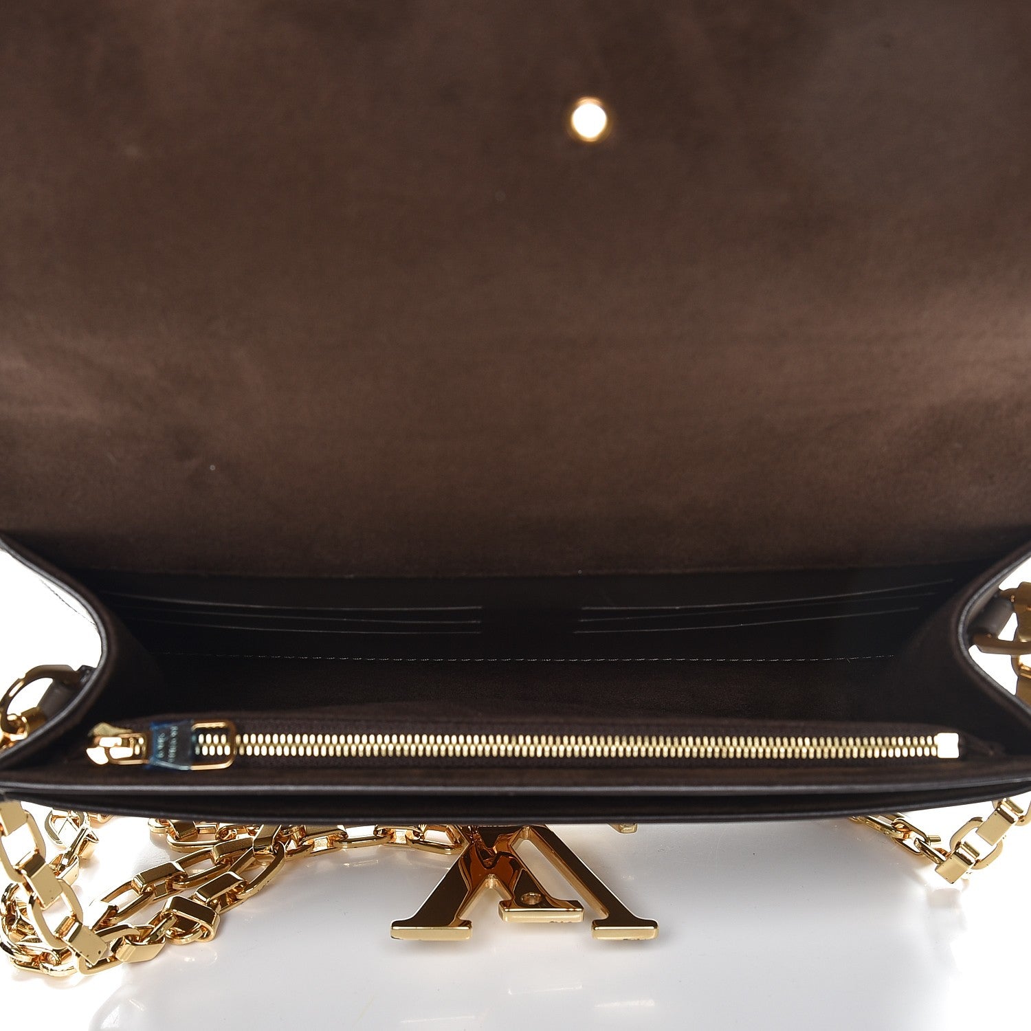 Louis Vuitton Calfskin Chain Louise GM Granit 5 of 8