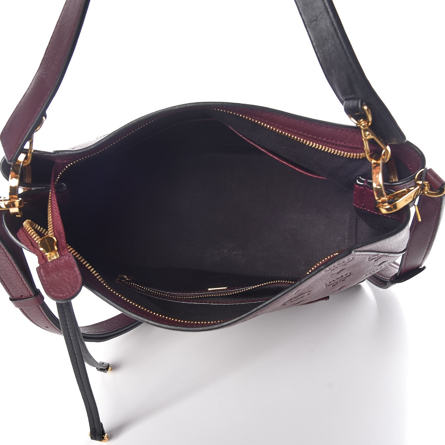 MCM Grained Calfskin Medium Klara Hobo Rustic Brown 8 of 9