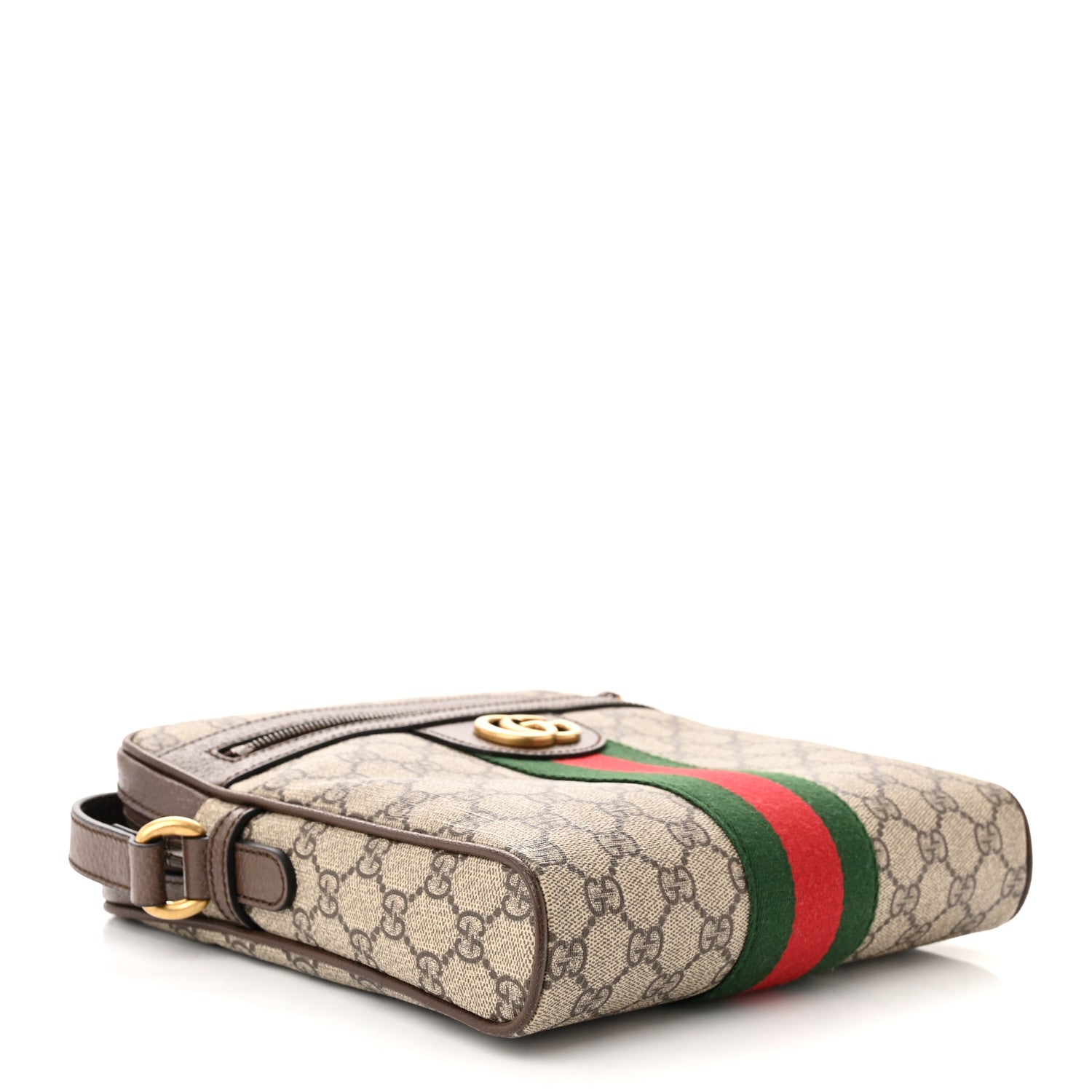 Gucci GG Supreme Monogram Web Small Ophidia Messenger Bag Brown 5 of 11