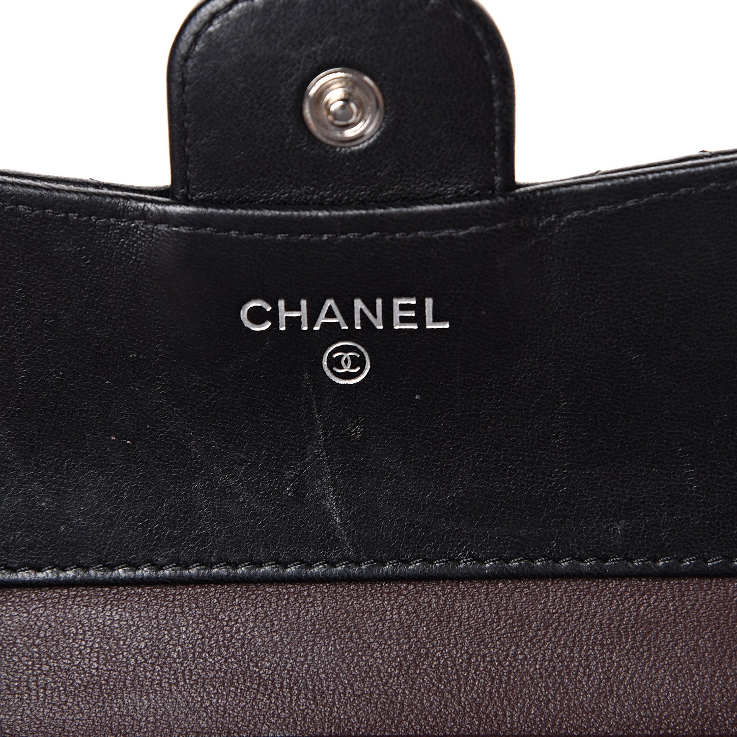 Chanel Lambskin Quilted Compact Flap Wallet Black 5 of 11