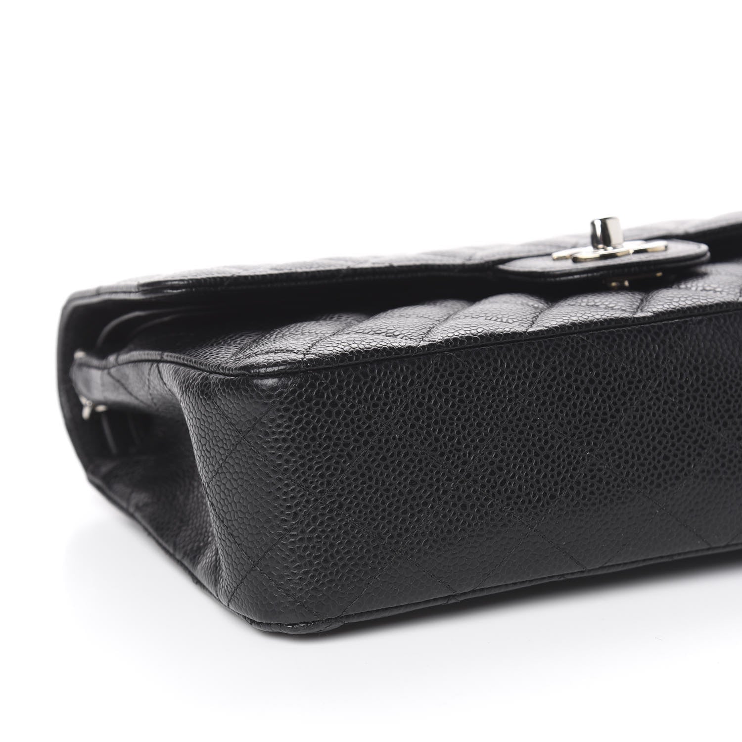 Chanel Caviar Quilted Medium Double Flap Black 8 of 11
