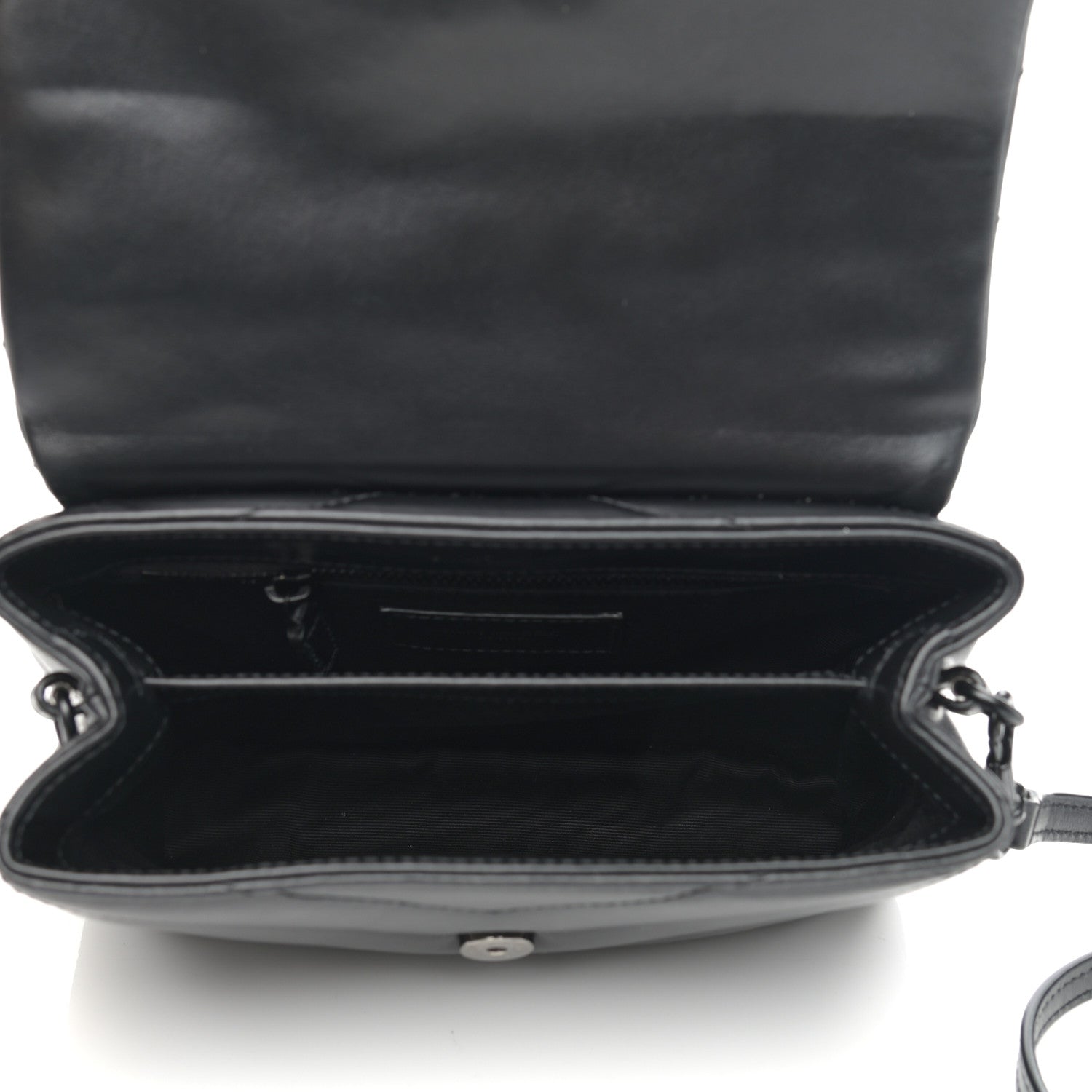 Saint Laurent Calfskin Y Quilted Monogram Toy Loulou Crossbody Bag Black 5 of 12