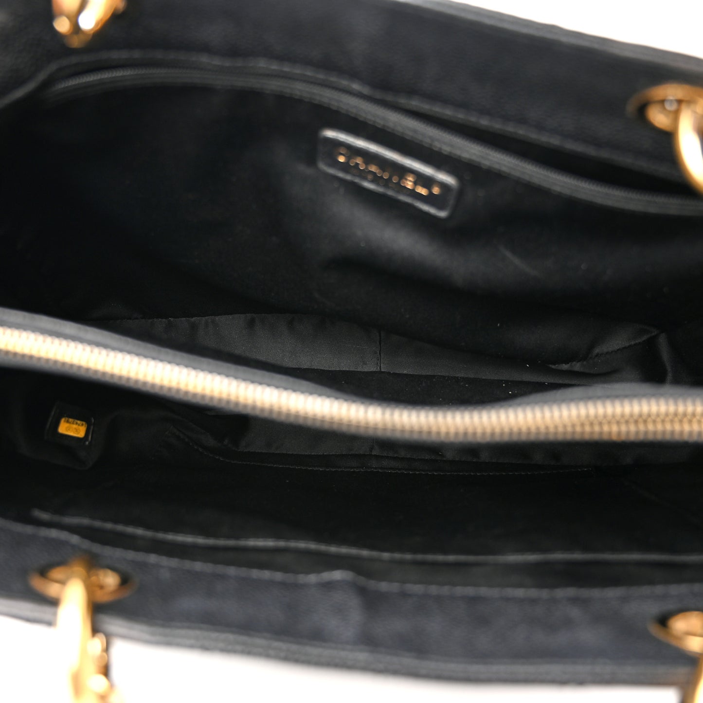 Caviar Quilted Grand Shopping Tote GST Black
