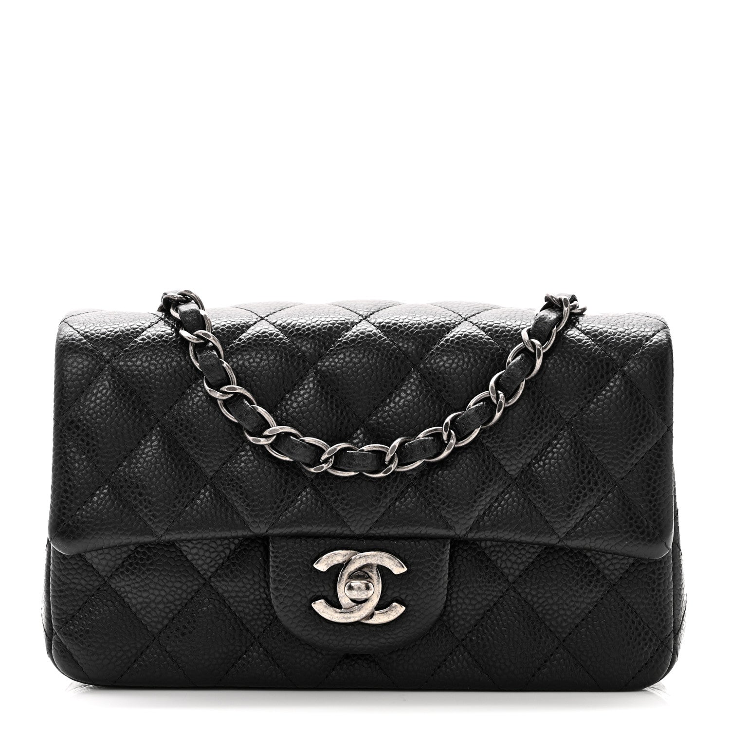 Chanel Caviar Quilted Mini Rectangular Flap Black 8 of 11
