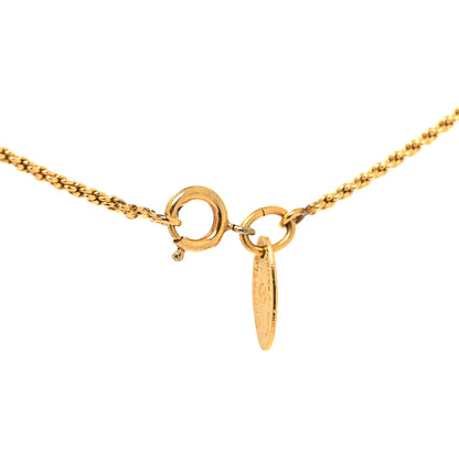 Chanel CC Medallion Choker Chain Necklace Gold 4 of 5