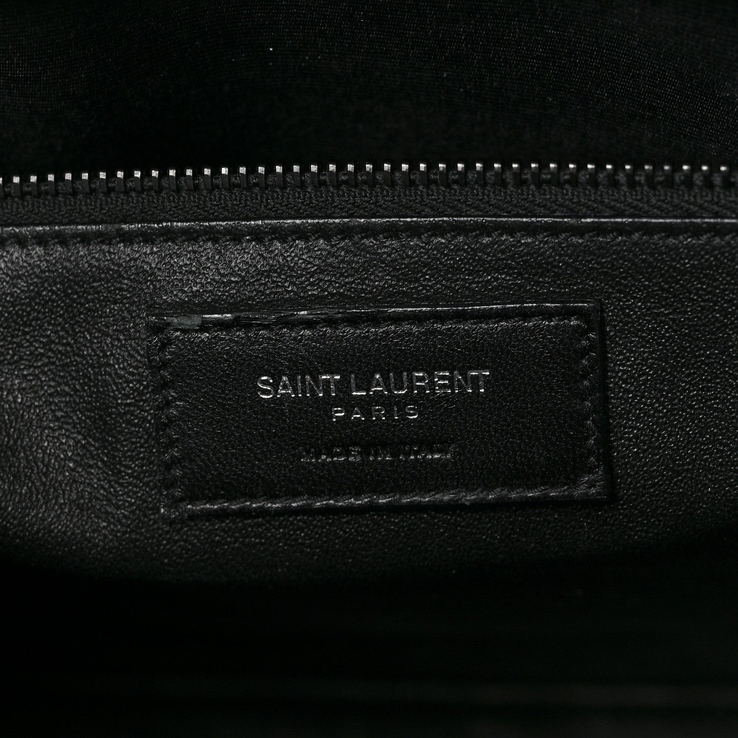 Saint Laurent Calfskin Crocodile Embossed Small Sac de Jour Black 6 of 8